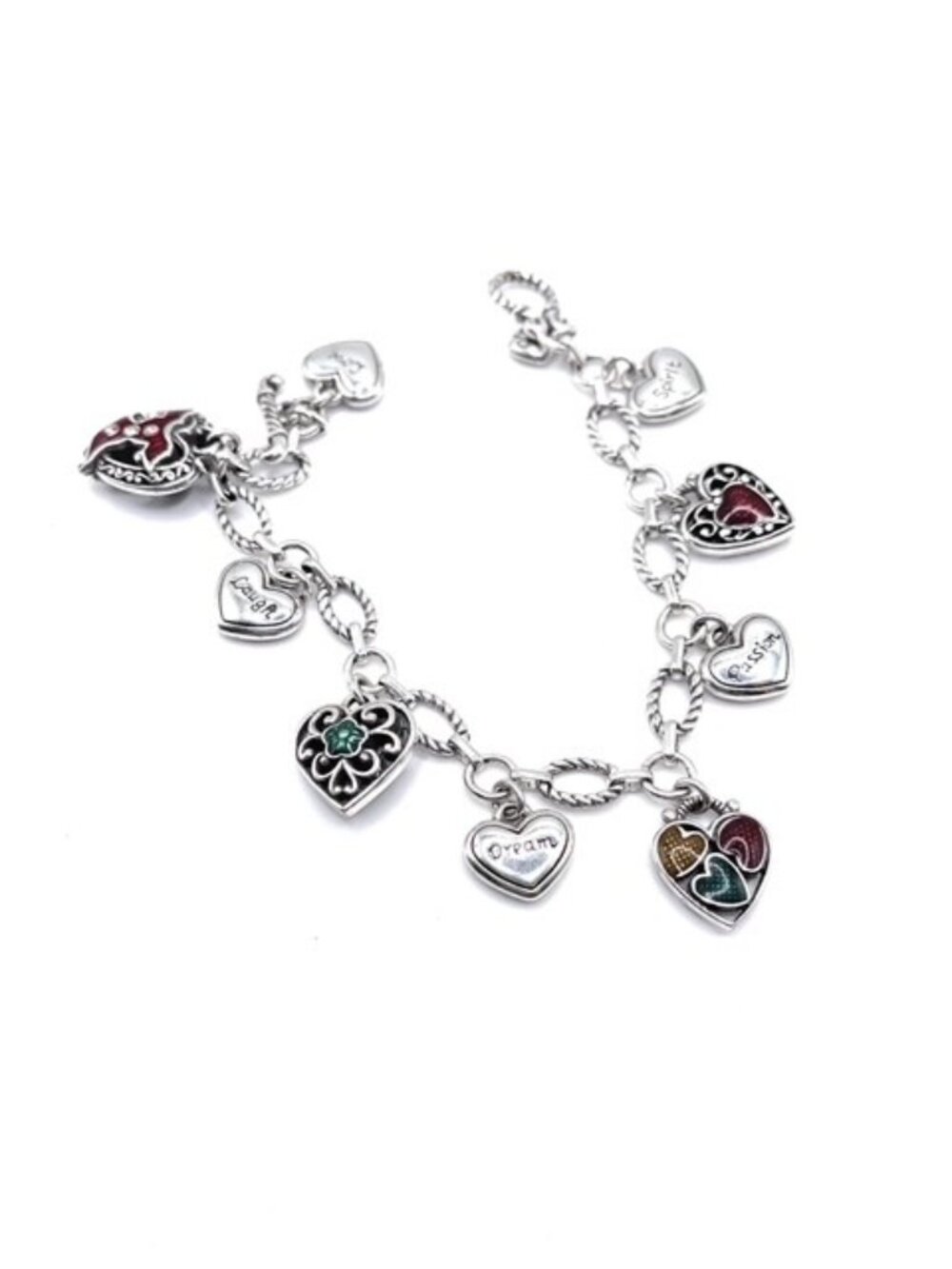 Brighton Go Red Heart Charm Bracelet - 1273